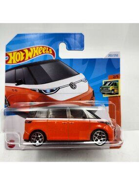 Hot Wheels VW Volkswagen ID Buzz 2024 Orange Black HW Vans 2/5 202/250 Short Car